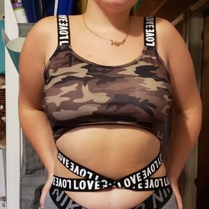 Shein Camo Bra